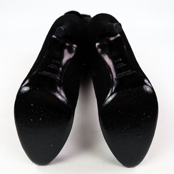 Ralph Lauren Collection Purple Label Tall Suede Heeled Boots - Picture 8 of 12